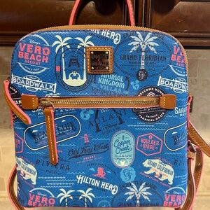 Leather Dooney and Bourke Disney Vacation Club Backpack